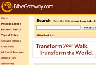 Read Using biblegateway.com in your next Bible Study